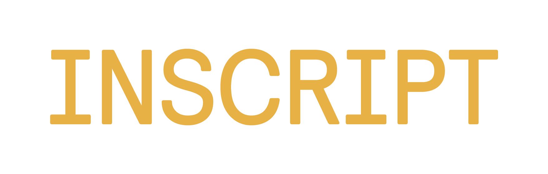 INSCRIPT logo-geltonas